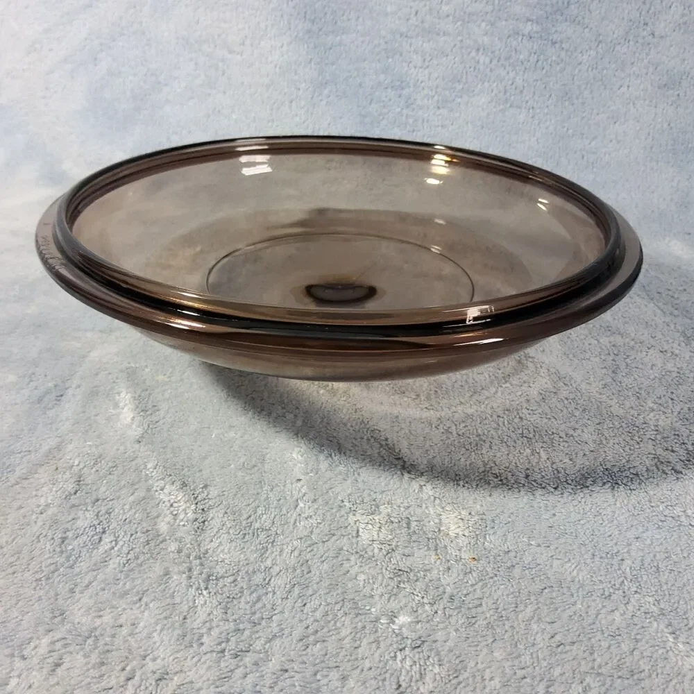 Vintage Pyrex Visions Amber Smoke Brown Glass Lid V-2.5-C 8.5